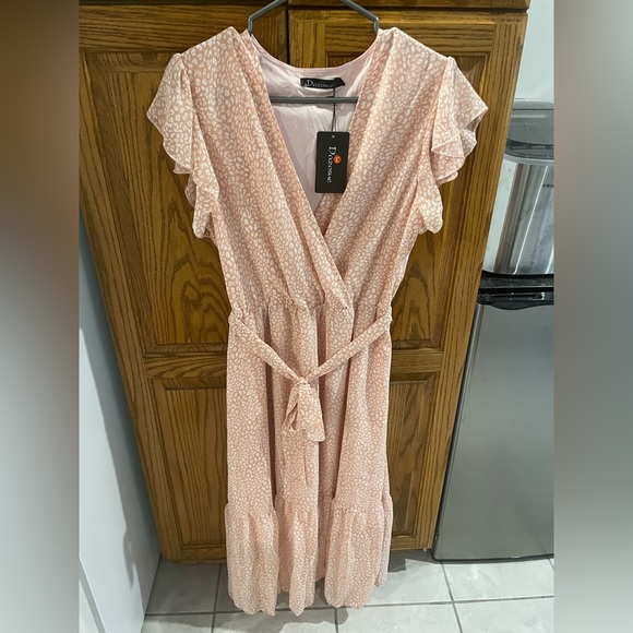 Dazosue Women Short Sleeve Midi Dress - Picture 1 of 2